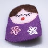 Russian Doll Felt Brooch