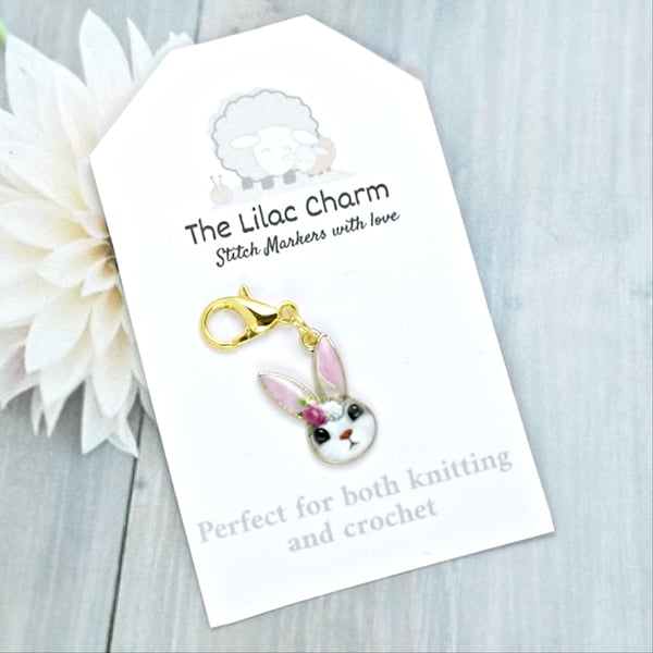 Pink Rabbit Stitch Marker