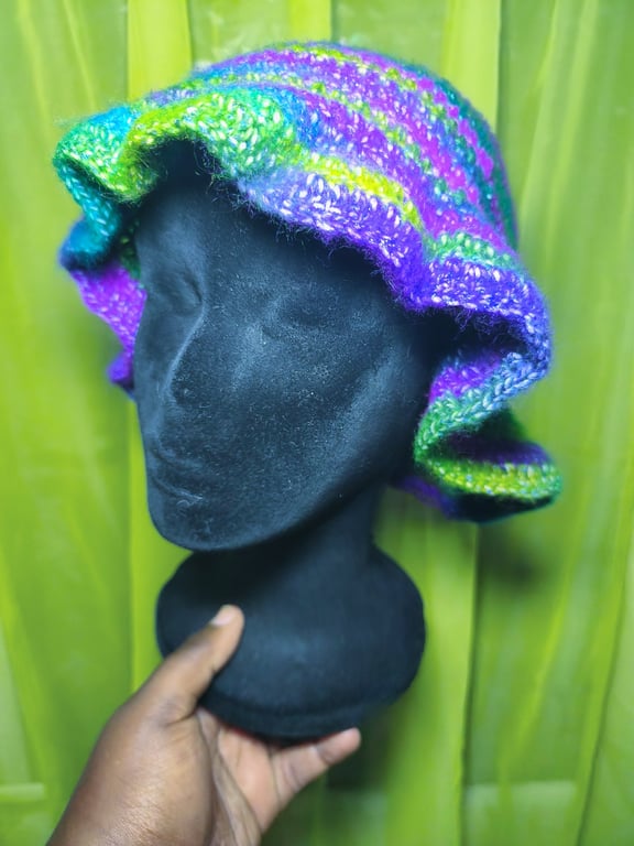 Lavendar Earth Cosmic Dust Glitter Bucket Hat