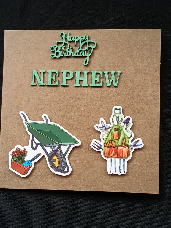 Handmade, nephew birthday card 