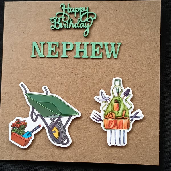 Handmade, nephew birthday card 