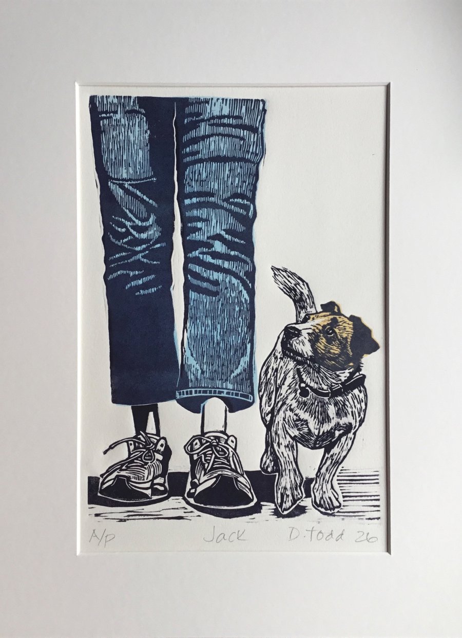 'Jack' Linocut Print