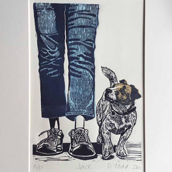 'Jack' Linocut Print