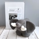 Crochet kit: Amigurumi Elephant.