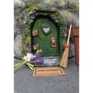 Fairy Door for Garden - Sculptured Fairy Hideaway - Fantasy Garden Decor