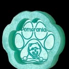 Pomeranian paw silicone mould 