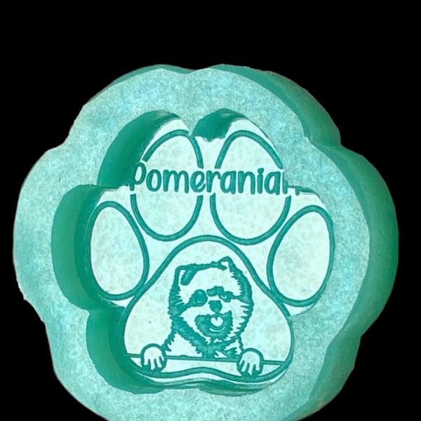 Pomeranian paw silicone mould 