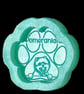 Pomeranian paw silicone mould 