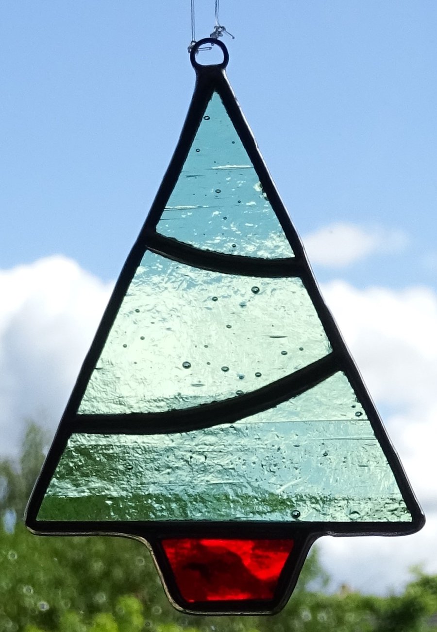 STAINED GLASS CHRISTMAS TREE