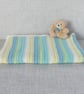 Baby blanket, crocheted blanket, striped blanket