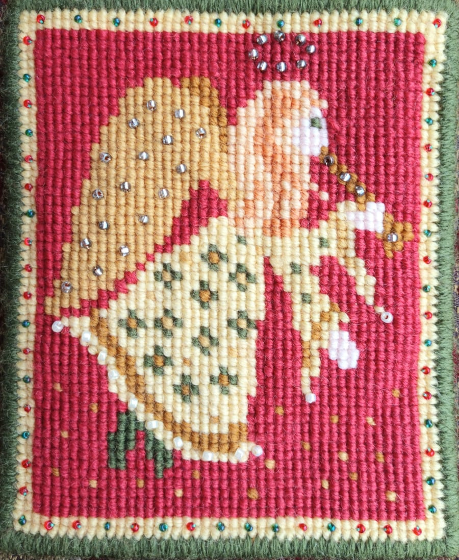 Angel Tapestry Kit,  Charted,  Counted Cross-stitch Kit 