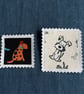 Fabric Postage Stamps - Doggies - Image 3