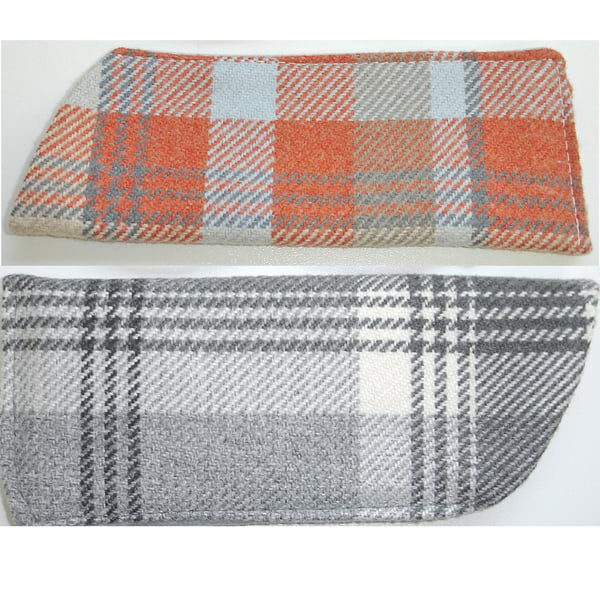 For Ian - Two Tartan Tweed Glasses Sleeves