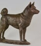 Standing Shiba Inu Animal Statue Small Bronze Resin Sculpture - Image 2