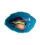 two at a time knitting bag with llamas, sock sack, drawstring divided pouch,  - Image 3