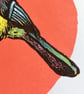Blue Tit, 4-colour screen print - Image 5
