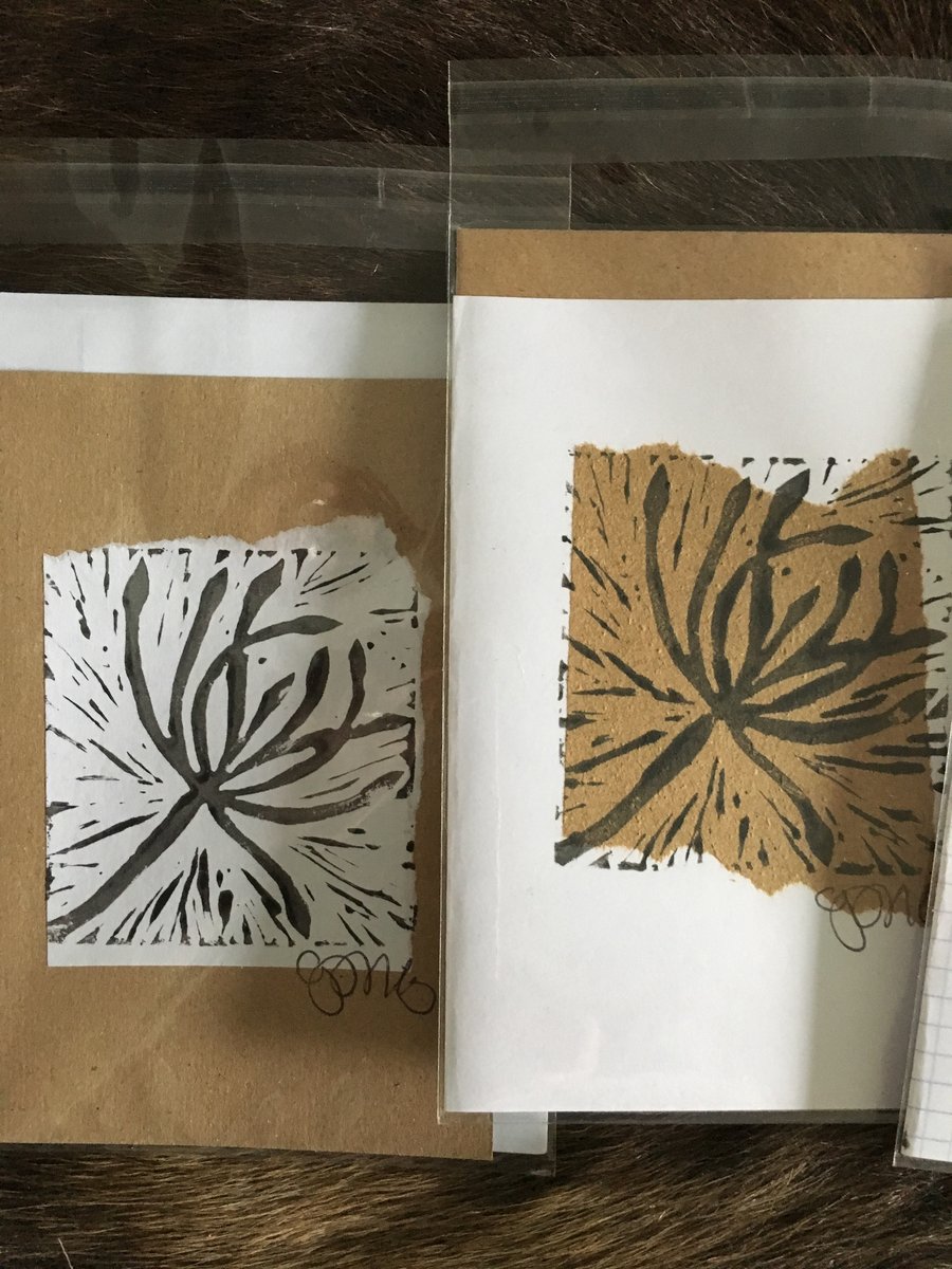 Handprint card: seed head