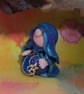Little-Known-Gnome Master of Stealth with moon and star OOAK Sculpt - Image 3