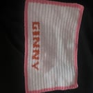 Personalised Crochet Cat Blanket . Carrier Mat Handmade