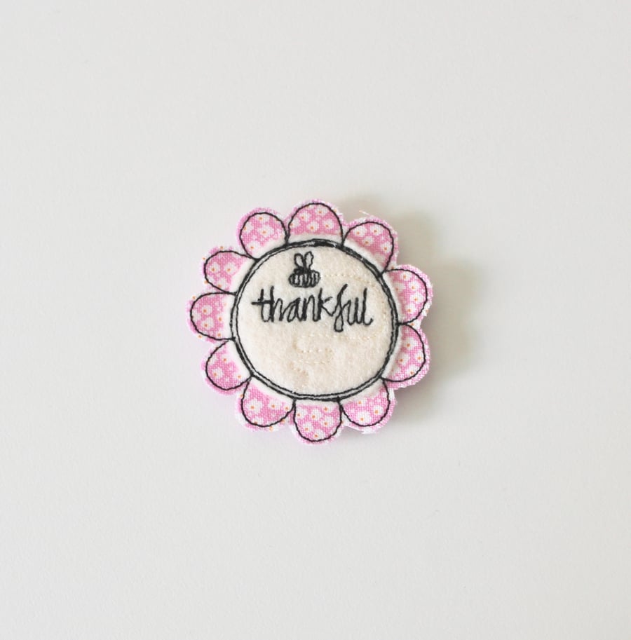 'Bee Thankful' - Handmade Magnet