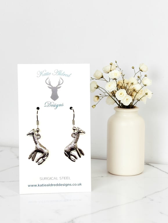 Charm Earrings - Giraffe