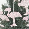 Ceramic Flamingo Christmas decoration Pottery Flamingo