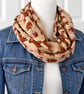 Cute Fox Infinity Scarf, 100% cotton  - Image 2