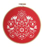 Christmas Embroidery Kit - Christmas Redwork Embroidery - Image 9