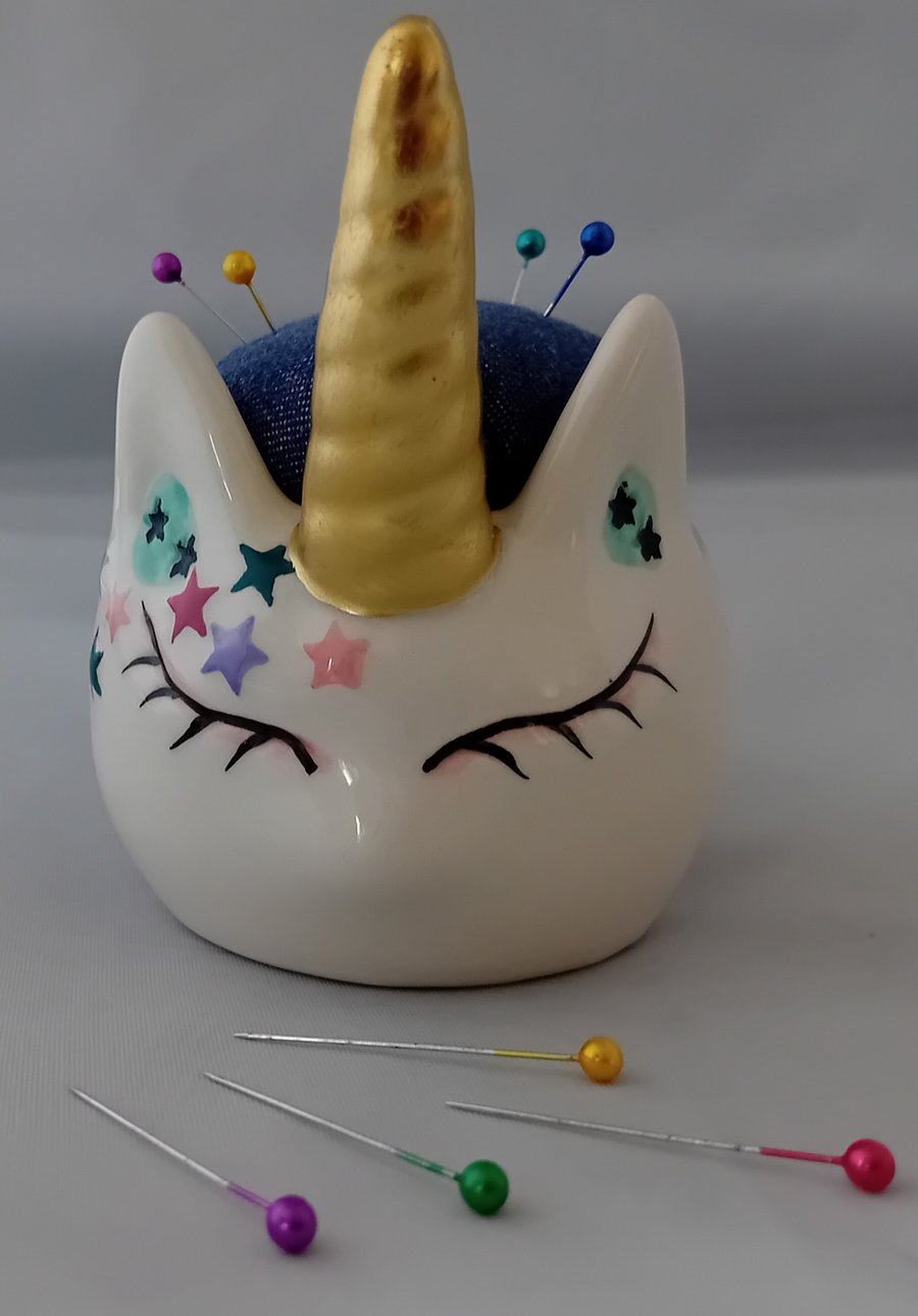 Novelty Pin Cushion – Unicorn Egg Cup with Personality