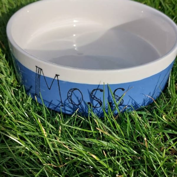 Dog bowl, dog food bowl, dog water bowl, large dog bowl, personalised dog bowl