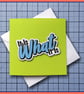 It Is What It Is - blank Greeting Card, note card Green - Image 1