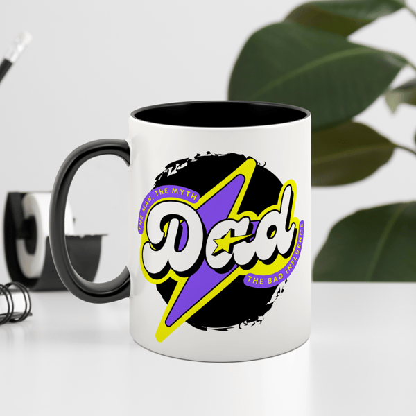The Man The Myth The Bad Influence - Retro Mug: Funny Father's Day Gift