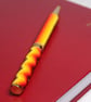 Beadwork Pen in Red, Yellow and Gold - Image 3