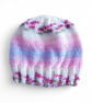 Hand Knitted Baby Hat 0-3 Months, Pink Flowers Beanie, Girls Hat, Baby Gifts - Image 3