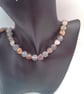 Jasper Heart and Glass Disc Beaded Jewellery Set, Gift for Her, Heart Jewellery - Image 6