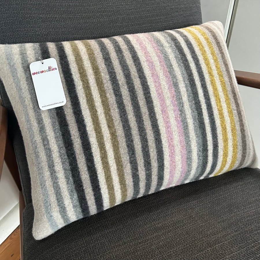 Large 100 % Felted Merino Lambswool Cushion