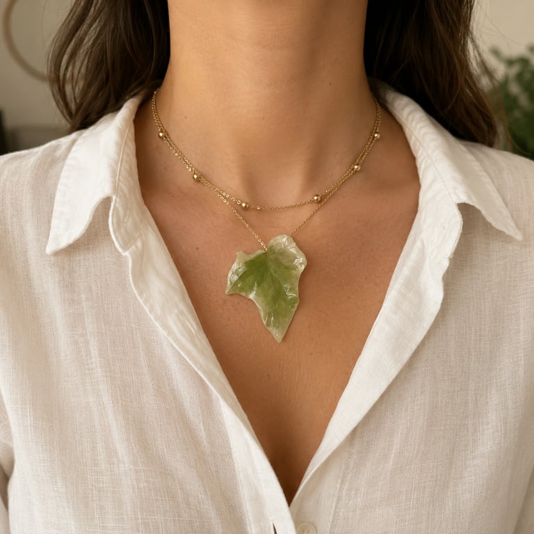 Woodland Whisper Leaf Necklace