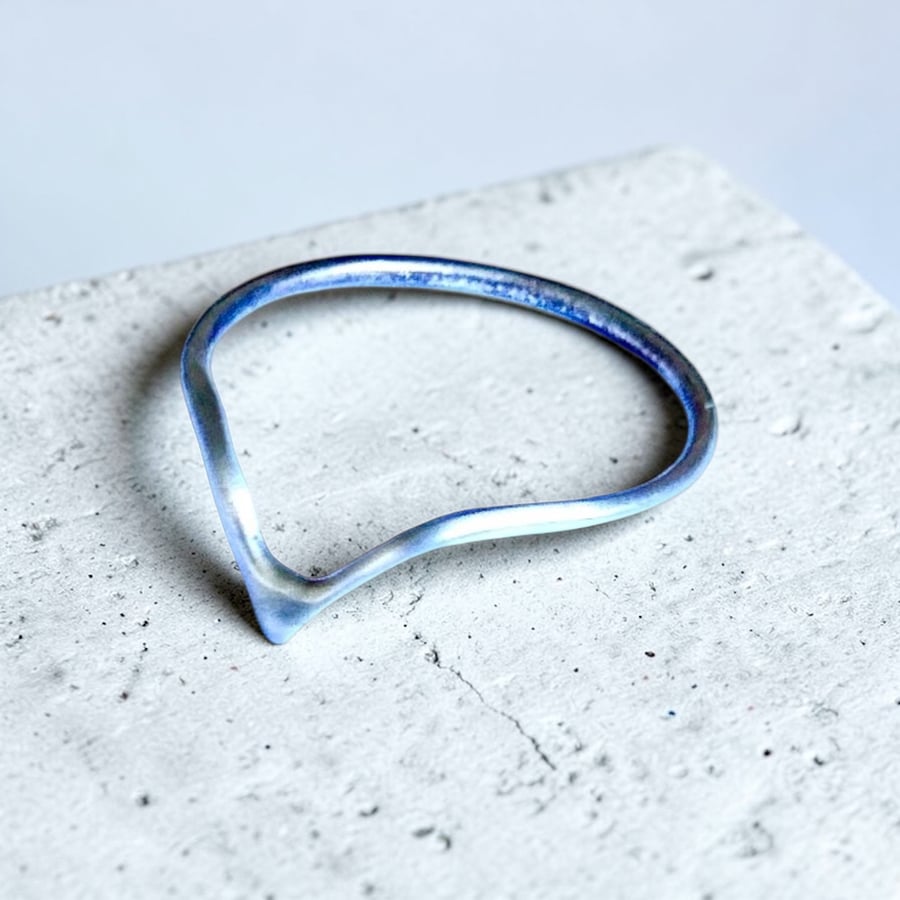 Sterling Silver Chevron Rings - Sizes L - R, Stacking Rings