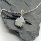 Raw Opal Necklace coober pedy  claw set necklace