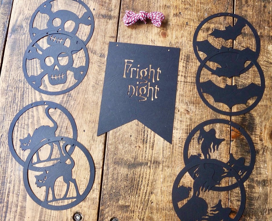 'Freight Night' Halloween Bunting 2.5m