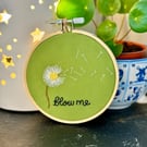 Embroidery gift ‘Blow me’ by Stitchy Feet