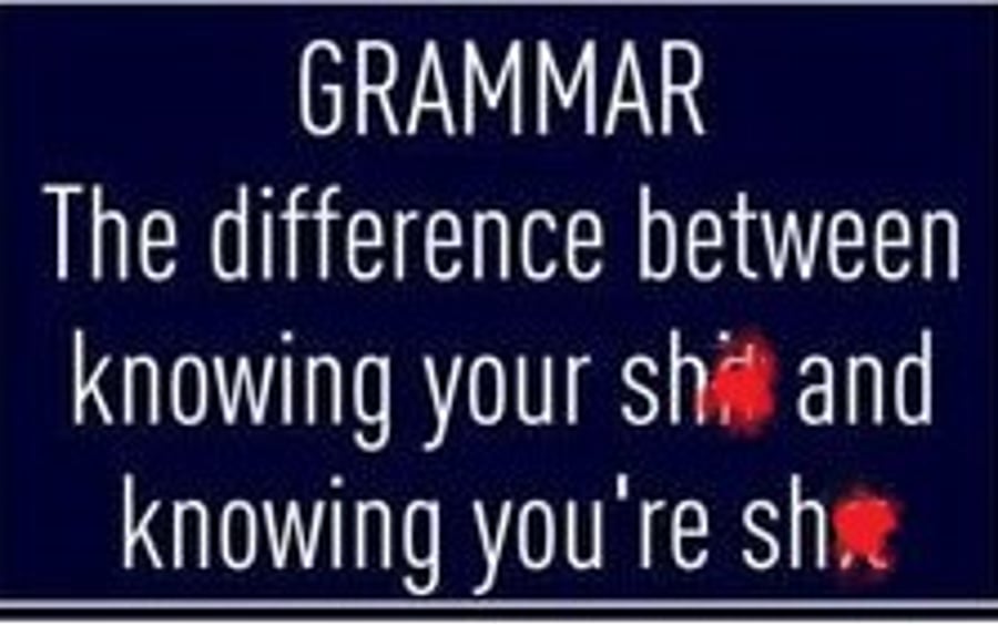 Grammar and Punctuation Police Fridge Funny Magnet for EnglishTeachers