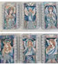 Ephemera - Tag Flip Booklet - Blue Angel by Carolee Crafts PB8 - 0016 - Image 1