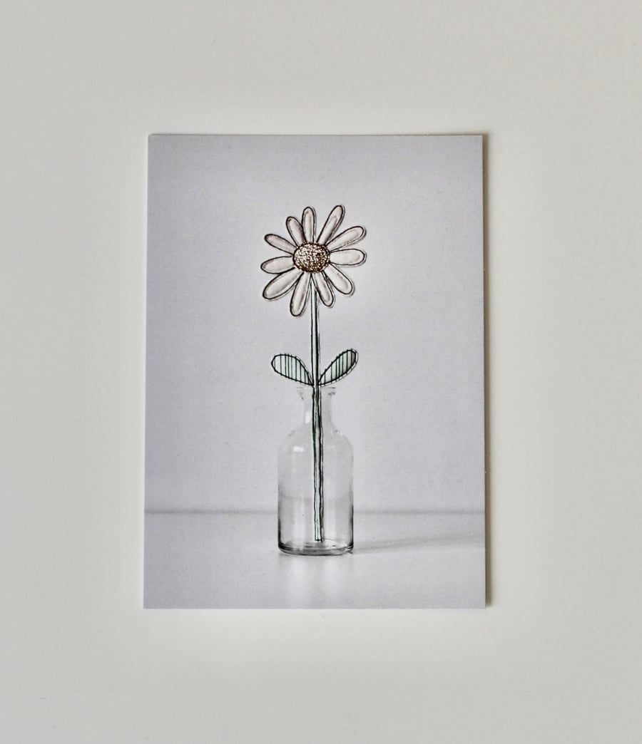'Daisy' - Flower One -  Postcard