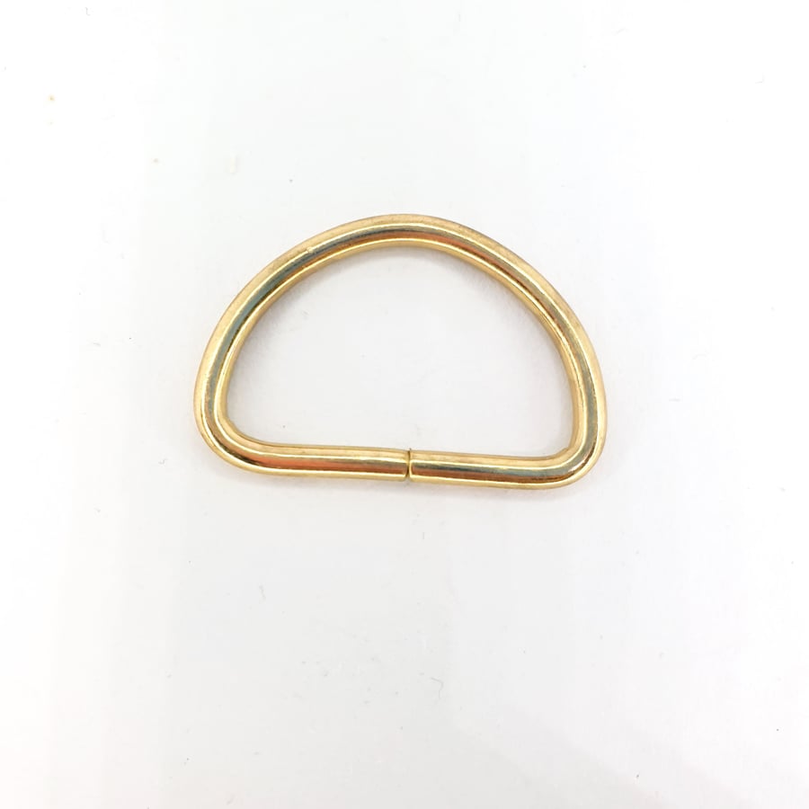 2 Pcs 25mm KC Gold Metal D Ring Adjustable Buckle Clasp Webbing Strap Backpack