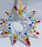 Rainbow Fused Glass Star Suncatcher - Image 4