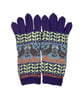 Hand knitted wool duck gloves, merino wool winter accessories fairisle gloves,  - Image 1