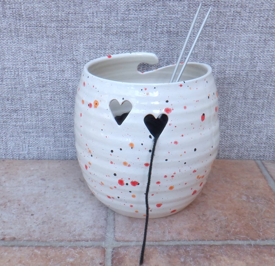 Yarn bowl knitting crochet hand thrown ceramic... Folksy