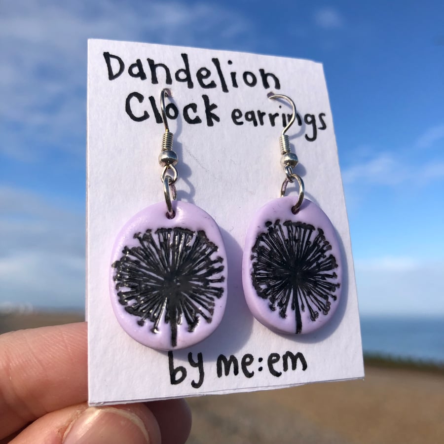 Dandelion Clock Earrings 