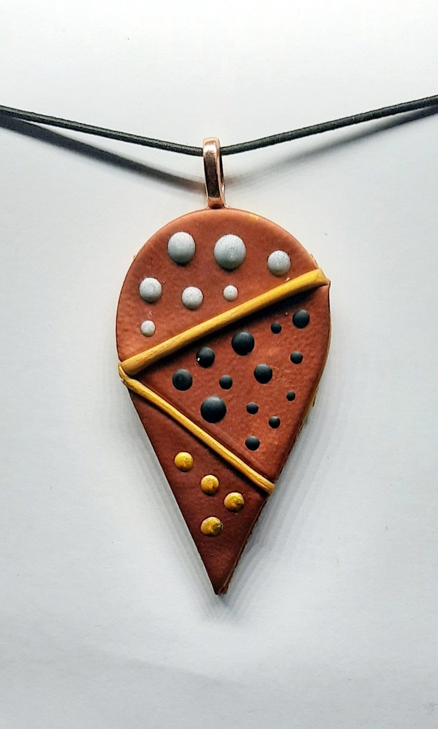 Polymer clay pendant 